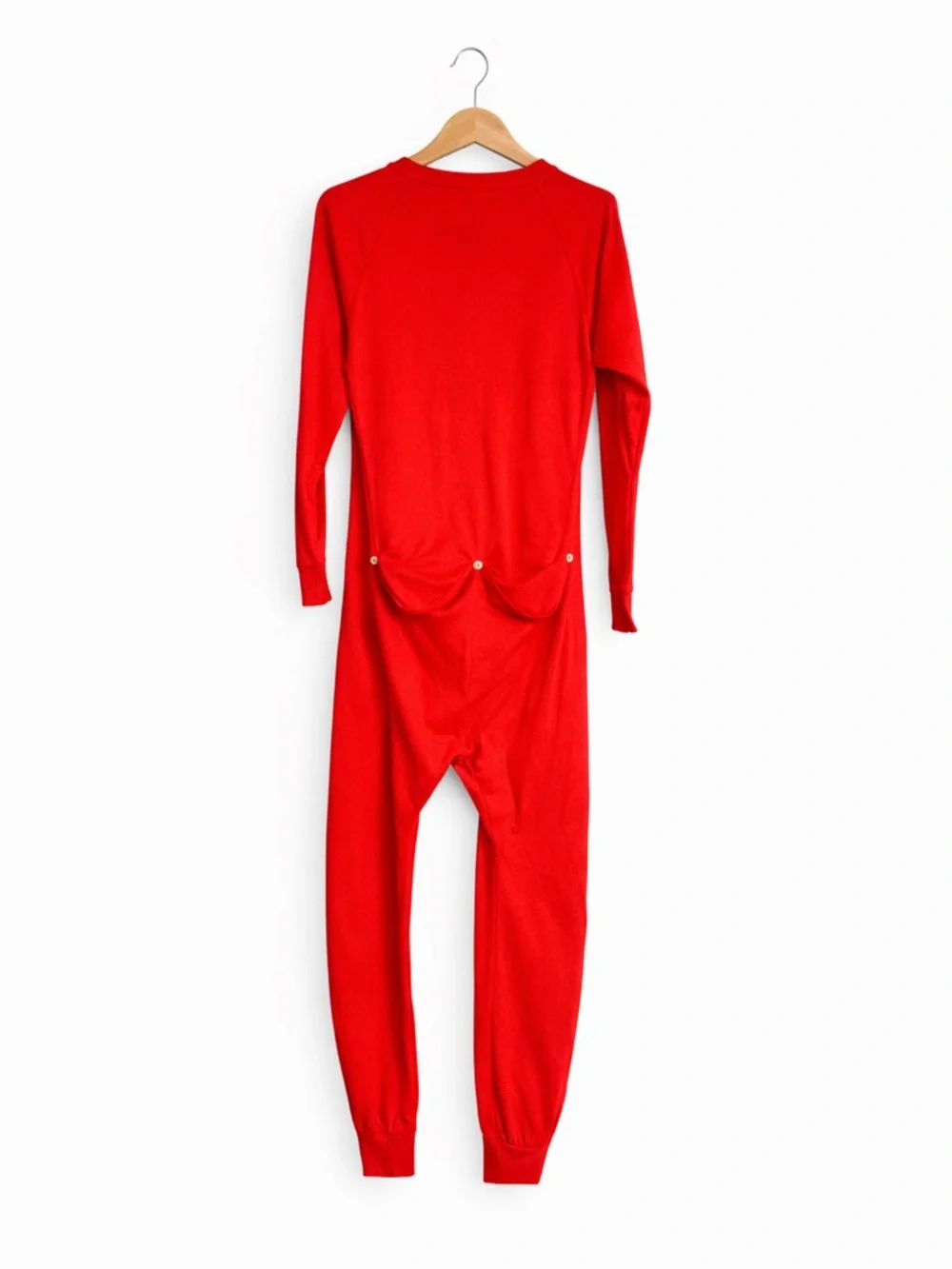 Vintage Jog Togs Kids Red Union Suit Pajamas Medium